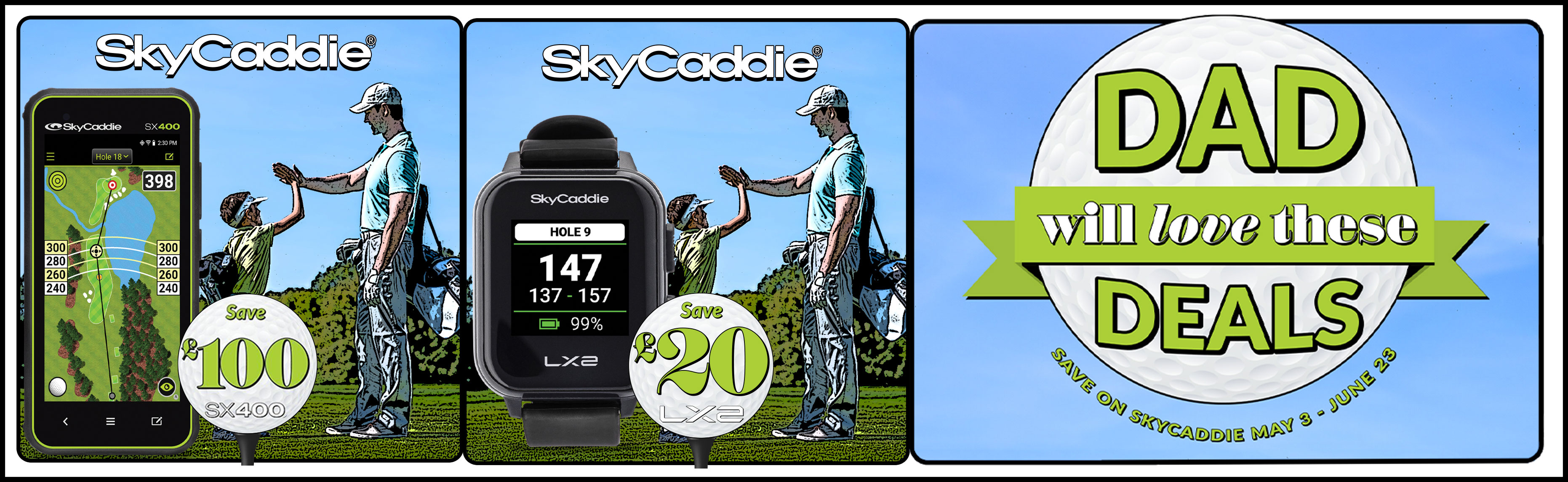Skycaddie Golf Handheld GPS Distance Measuring Devices